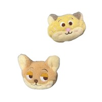Peluche en tissu Zootopia, personnage de dessin animé, Nick le renard et Judy la lapine, broche, accessoire pour sac à dos d'étudiant, pour les 5-7 ans