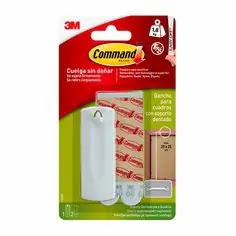 Comando™Gancho instantâneo esparadrapo serrilhado médio durável 17041 do gancho da imagem do ferro-para o uso industrial & pesado - Product Image 1