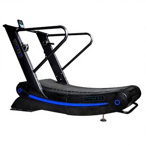 Tapis de course commercial non motorisé pour salle de sport, studio privé, <span class=keywords><strong>domicile</strong></span> – Courbe mécanique sans assistance pour la marche, avec suivi de fréquence cardiaque et calories - Product Image 1