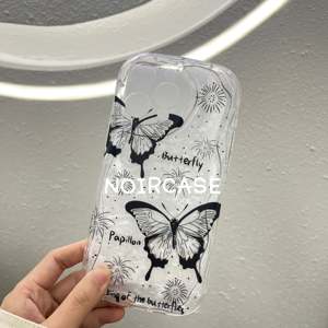 Vente en gros Étui pour filles à bas prix-TPU, transparent, doux, style Ins, motifs papillon, offres en vrac, pour iphone série 16 - Product Image 2