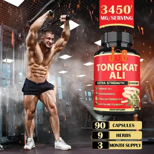 OEM đặt hàng thảo dược Tongkat Ali ashwagandcapsules & Tribulus terrestris & shilajit cho nam giới bổ sung năng lượng viên nang