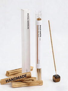 Set de Regalo de Incienso de Lujo Hecho a Mano, Cedro + Salvia Blanca + Palo Santo, Aroma Natural de Plantas para Festivales y Regalos Empresariales - Product Image 2