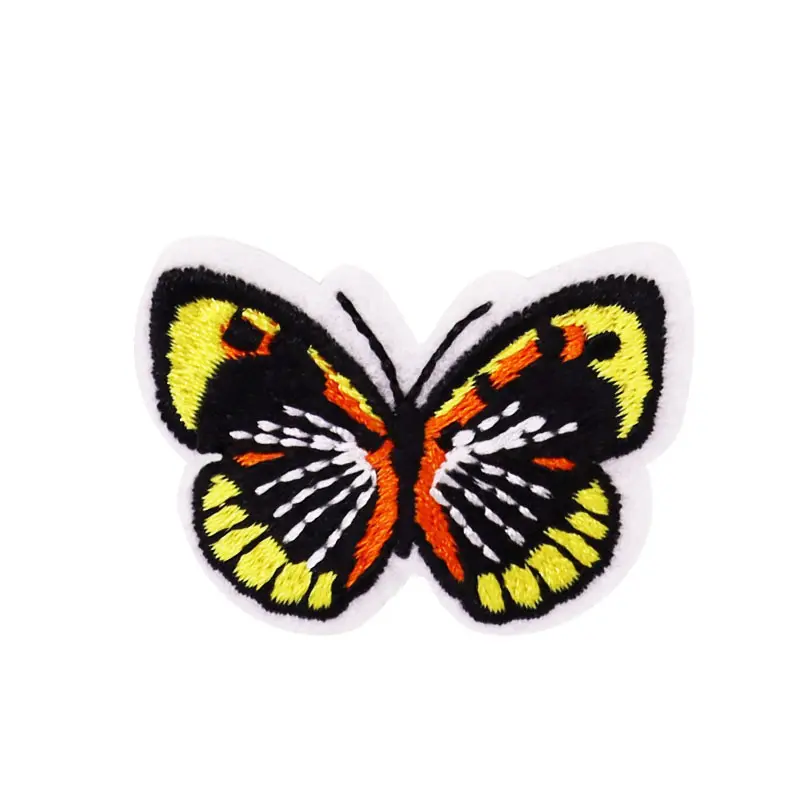Cross stitch diy craft sewing Cute cartoon butterfly knitting kits corduroy shirt jacket custom animal embroidery patches