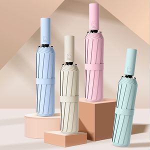 <span class=keywords><strong>Parapluie</strong></span> personnalisé avec logo OEM, 12 baleines, ouverture et fermeture automatiques, parapluies pliables à trois volets pour la pluie - Product Image 1