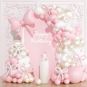 Kit D'Arche De Ballons Roses, Guirlande De Ballons Roses Et Blancs, 147 Ballons Roses Et Blancs