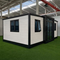 Maison conteneur préfabriquée personnalisée de 10 pieds, avec chambre et salle de bain, isolée, portable, pour jardin, résidentielle, extensible