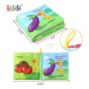 Đầu Thời Thơ Ấu Giáo Dục Đồ Chơi Tắm Cuốn Sách Vải Cho Trẻ Em Bé Vui <span class=keywords><strong>Handmade</strong></span> Vải Yên Tĩnh Cuốn Sách - Product Image 3