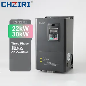CHZIRI 22kW/30kW 380VAC 45A/60A 3fase nastri trasportatori convertitore di frequenza vfd