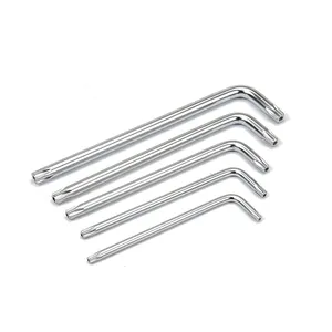 T10 T15 T20 T25 T27 T30 T40 T45 T50 Nickel mạ thép vít điều khiển L hình dạng Torx Key Wrench