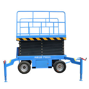 Haute qualité 6-24m travail aérien plate-forme de levage <span class=keywords><strong>manivelle</strong></span> électrique Mobile ciseaux Mobile levage Cargo ascenseur de fret - Product Image 2