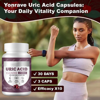 Capsules d'acide urique de marque propre OEM/ODM pour adultes atteints de goutte : soutien à la détoxification rénale et à la restauration de l'équilibre de l'acide urique
