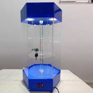 Newstar xoay đèn Led Acrylic tủ trưng bày 3 lớp cho đồ trang sức nước hoa khó<span class=keywords><strong>a</strong></span> kệ trưng bày thân thiện với môi trường - Product Image 3