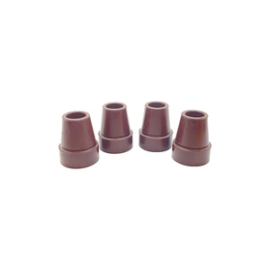 6/8 Inch Brown Anti-Slip Rubber Quad Cane Tip Wear Resistant Foot <b>Pad</b> for Height Adjustable Four-Leg Elderly <b>Walking</b> Cane - Product Image 1