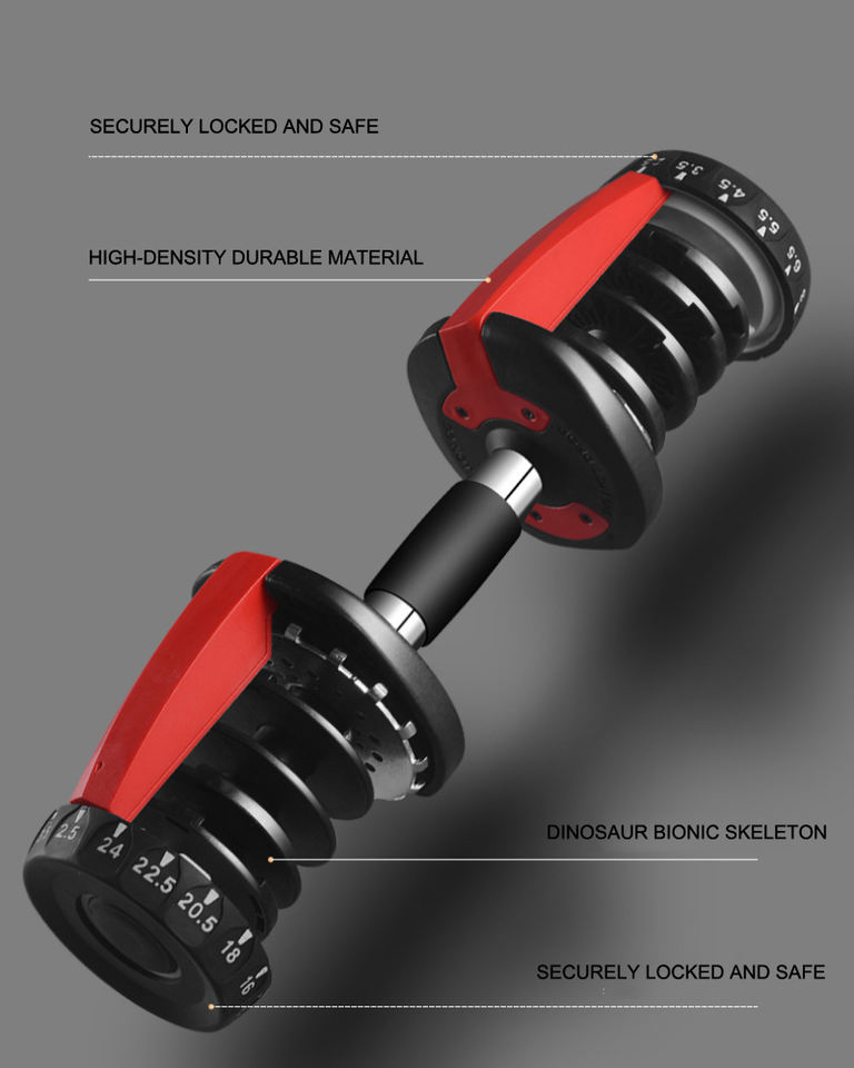 25lb/40lb/52lb Adjustable Anti-Slip Fast Adjustable Weight Handle ...