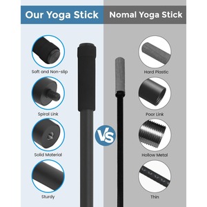 Bastón de Yoga Ajustable EIGFOH (Modelo Yoga Stick-1) para Rutina Diaria de Estiramiento y Ejercicios de Flexibilidad - Product Image 6