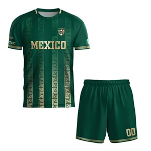 Camisetas de fútbol de México 2026 al por mayor, personalizadas por sublimación, versión retro para jugadores, para adultos y niños - Product Image 4