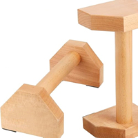 Barras Paralelas de Madera de Haya para Flexiones, Antideslizantes, para Calistenia, Gimnasio en Casa, Entrenamiento de Fuerza