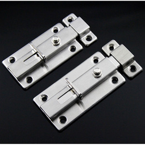 Pestillo de Puerta Automático de Acero Inoxidable, Izquierdo-Derecho, Expuesto, para Uso Doméstico, Antirrobo, para Puerta de Madera con Resorte para Baños - Product Image 2