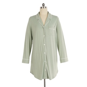 <span class=keywords><strong>Camicia</strong></span> abito personalizzato in fibra di bambù pigiama <span class=keywords><strong>camicia</strong></span> da <span class=keywords><strong>notte</strong></span> da donna a manica lunga con tasca frontale con bottone e <span class=keywords><strong>camicia</strong></span> da <span class=keywords><strong>notte</strong></span> - Product Image 1
