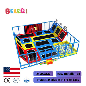 Parque <span class=keywords><strong>de</strong></span> Trampolines Grande para Hombres, Mujeres, Adultos y Niños, Área <span class=keywords><strong>de</strong></span> Juegos Interior con Equipamiento <span class=keywords><strong>de</strong></span> Entretenimiento Ninja Warriors - Product Image 1