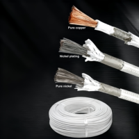 Câble chauffant électromagnétique gainé de nickel pur tressé en fibre de verre isolé au mica résistant au feu 500 degrés