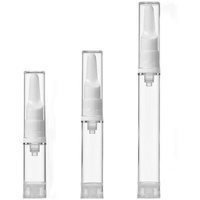 WELLFLYER OTMT-009 Flacon vide portable à pompe pour échantillons de crème contour des yeux, fond de teint et lotion, type bec de canard simple
