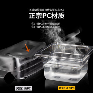 Recipiente rectangular transparente de policarbonato con tapa para almacenamiento de alimentos y uso en fiestas. - Product Image 3