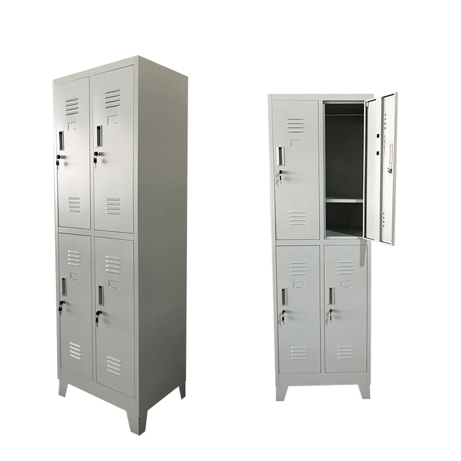 Низкий минимальный объем заказа OEM подгонял 4-дверный шкаф для школы или Спортзал стальной шкафчик для общежитий металлический шкаф для одежды