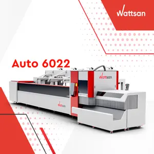 Wattsan oto 6022 yüksek hassasiyetli kesim tüpü 20mm 220 mm 350mm 1kW 6kw metal lazer kesme makinesi lazer kesme makinesi s boru