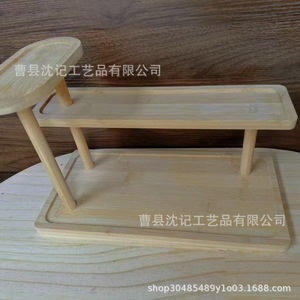 Organizador de Cosméticos de Madera para Escritorio, 3 Niveles, Ecológico, para Maquillaje, Estante para Sala de Estar - Product Image 2