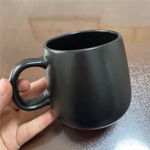 ราคาถูกถ้วยเซรามิกเคลือบสีดำที่มีโลโก้,14ออนซ์400มิลลิลิตรรอบแก้วเซรามิกเป็นของขวัญโปรโมชั่น - Product Image 1