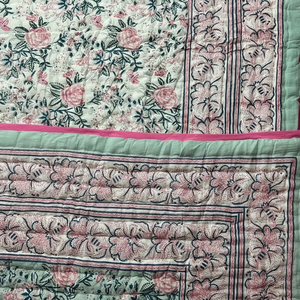 Meilleur prix imprimé Vintage indien KanthaWork couette cousu à la main coton motif imprimé pour couvre-lit jeter/Gudari/couverture - Product Image 1