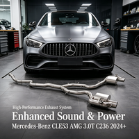 Système d'échappement Valvetronic Catback pour Mercedes-Benz CLE53 AMG 3.0T C236 2024+SS304, silencieux, amélioration des performances de l'échappement