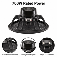 Haut-parleur professionnel en métal de 12 pouces à haute sensibilité avec woofer en néodyme 98 dB 700 W 8 ohms AES et bobine vocale de 3,5 pouces pour système Line Array