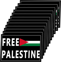 Autocollants décoratifs à prix avantageux, logo personnalisé, autocollants drapeau palestinien gratuit, autocollants de dessin animé pour ordinateur, autocollants imperméables
