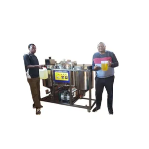 Máquina automática de refino de óleo de girassol e amendoim para refinaria de óleo bruto de soja 500kg/dia HJ-JLYJ200