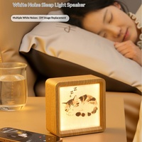 Altavoz Sumei con Sonido Blanco para Dormir, con Luz de Respiración para Regulación del Estado de Ánimo, Luz Nocturna, USB 5.3