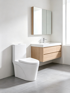WC monobloc à chasse <span class=keywords><strong>d</strong></span>'<span class=keywords><strong>eau</strong></span> silencieuse, design moderne en céramique à faible absorption <span class=keywords><strong>d</strong></span>'<span class=keywords><strong>eau</strong></span>, pour projets hôteliers - Product Image 5