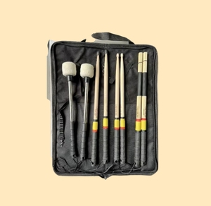 Antideslizante 19-Bundle Drum Brush Silicona Head Drumstick Set Metal <span class=keywords><strong>Rod</strong></span> Felt Head Drumsticks - Product Image 2