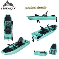 2025 nouvelle usine vente chaude détachable coque aileron pédale mer pêche Kayak modulaire avec stockage de poissons vivants pour un transport facile