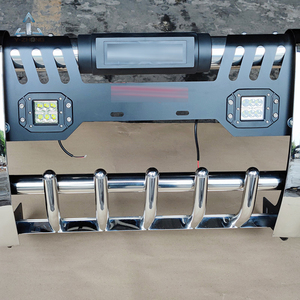 En Acier Inoxydable <span class=keywords><strong>4x4</strong></span> Off-road Nudge Bar Pare-chocs Avant Grille Defender pour Navara NP300 Volkswagen Amarok Isuzu D-MAX - Product Image 3