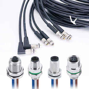 Connecteur en cuivre M12 droit mâle/femelle 2-17 <span class=keywords><strong>broches</strong></span> IP65/IP67/IP68, adaptateur rapide en plastique pour câblage d'onduleur photovoltaïque - Product Image 4