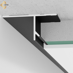Perfiles de esquina de <span class=keywords><strong>techo</strong></span> suspendido tipo hueco de sombra de aluminio Accesorios de azulejos para techos suspendidos - Product Image 1