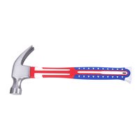 Marteau à griffes compact portable avec embout caoutchouté, extracteur d'agrafes, petit outil pour meubles et usage domestique, léger en fibre