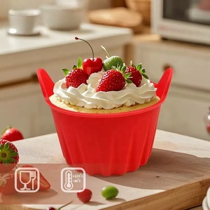 Moules de cuisson <span class=keywords><strong>en</strong></span> <span class=keywords><strong>silicone</strong></span> de qualité alimentaire <span class=keywords><strong>pour</strong></span> friteuse à air, tasses antiadhésives <span class=keywords><strong>pour</strong></span> œufs, cupcakes, crêpes, puddings, tartes, accessoires réutilisables <span class=keywords><strong>pour</strong></span> friteuse à air - Product Image 6