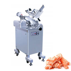 Nouvelle machine à découper la viande congelée électrique automatique commerciale, machine à découper la viande verticale, épaisseur réglable, lame en acier inoxydable - Product Image 1