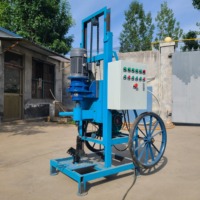 Machine de forage de puits d'eau télescopique télécommandée portable de 80 m, électrique 220 V, perceuse de forage électrique