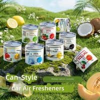 Désodorisant de voiture style canette, parfums fruités longue durée, parfum de voiture en gros, logo personnalisé, accessoire automobile OEM, vente en gros