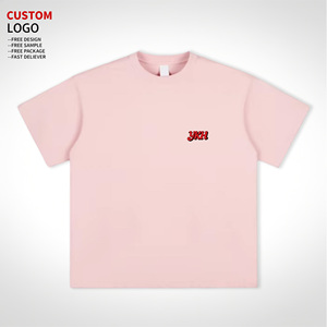 Camiseta de algodón 100% personalizada talla EE. UU., con hombros caídos, corte holgado, estilo urbano, estampado gráfico de alto gramaje 230 g/m² <span class=keywords><strong>para</strong></span> hombre - Product Image 2