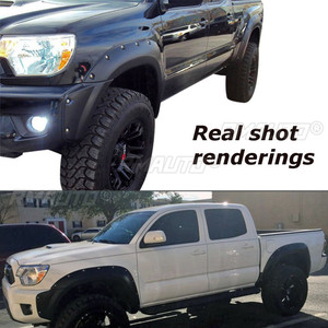 6pcs/set <b>ABS</b> for Pocket Style Striae for Fender Flares for Toyota Tacoma 2012-2015 - Product Image 5